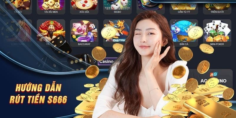 Giao diện web rút tiền