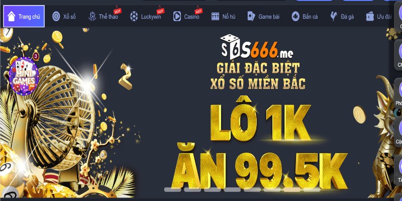 Giao diện sảnh đăng ký S666